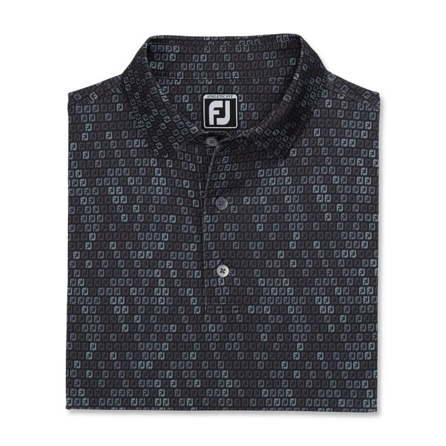 Camisas Footjoy Atléticos Fit Lisle Digital Camo Fj Print Hombre Negras | WRPBKXE-84