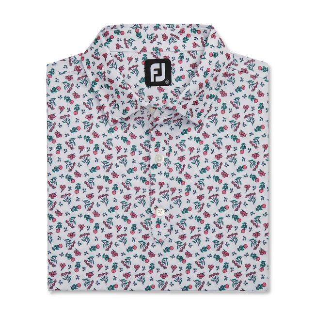 Camisas Footjoy Mini Floral Lisle Self Collar Hombre Flores | YLITHRG-74