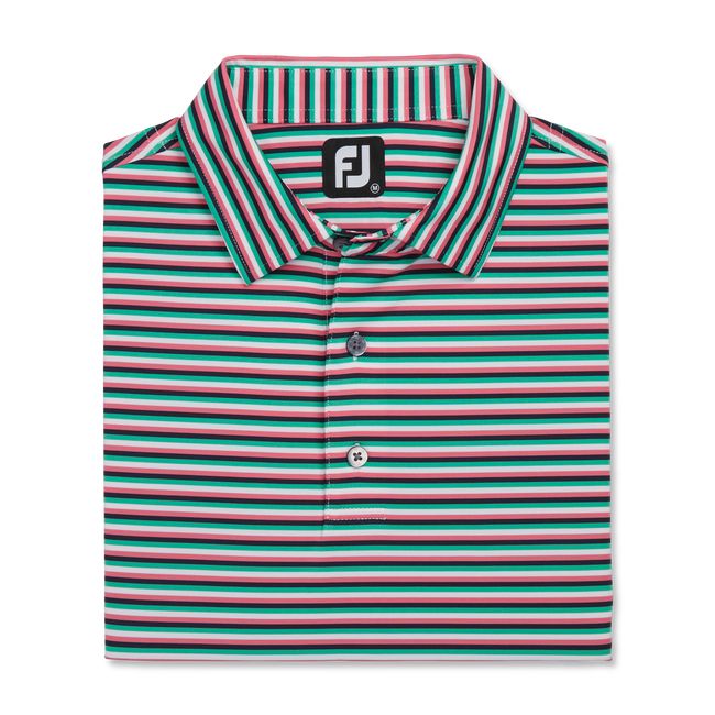 Camisas Footjoy Multi Stripe Lisle Self Collar Hombre Multicolor | JYHEZNK-37