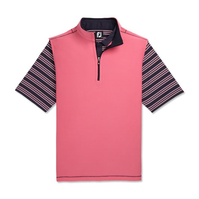 Chalecos Footjoy Quarter-Zip Brushed Back Hombre Rosas | EWYUORI-02