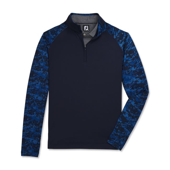 Sudaderas Footjoy Camo Color Block Mid-Layer Hombre Azul Marino | VZBRPKF-84