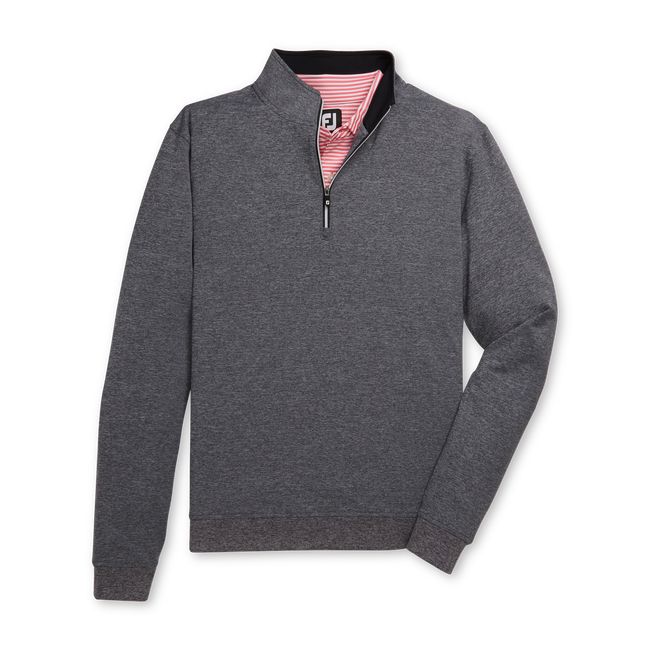 Sudaderas Footjoy Half Zip Pullover With Cremallera Hombre Gris | QTSGABJ-23