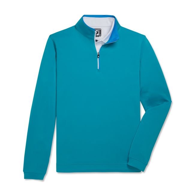 Sudaderas Footjoy Ligeros Quarter-Zip Hombre Turquesa | DBCVOUP-68