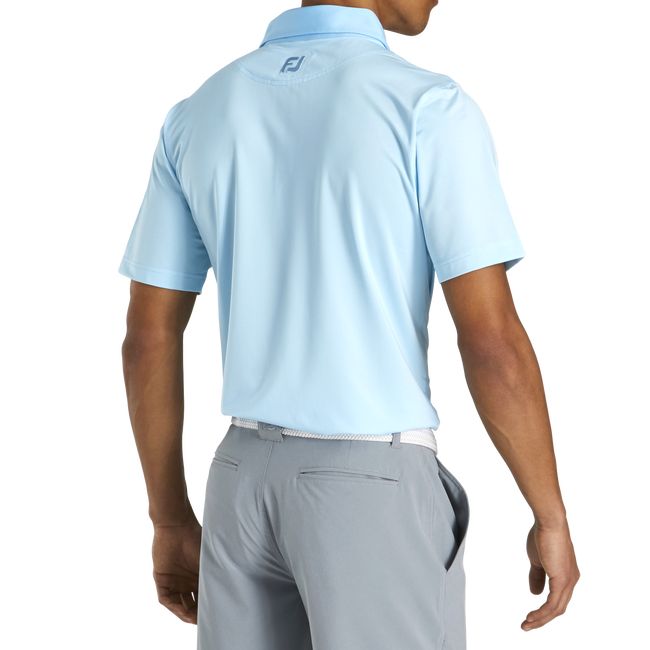 Camisas Footjoy Atléticos Fit Lisle End-On-End Self Collar Hombre Azur | SFCXVQO-20