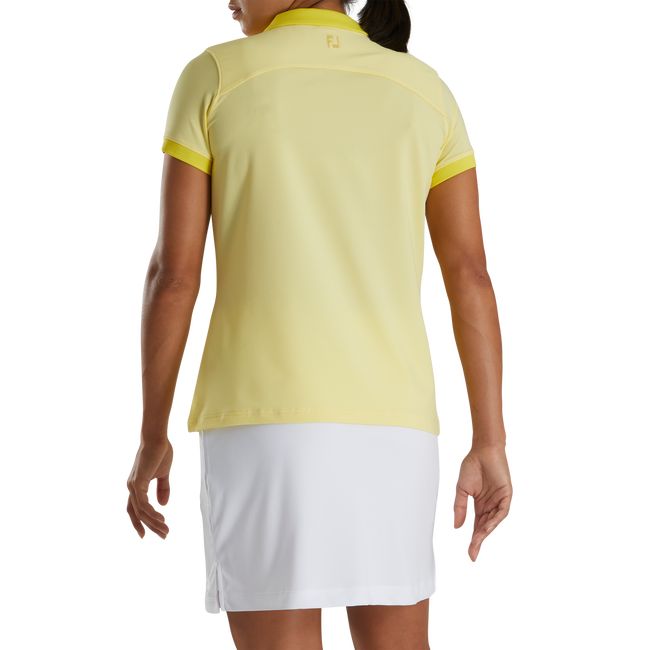 Camisas Footjoy End On End Open Collar Mujer Amarillo | NOJBGZU-82