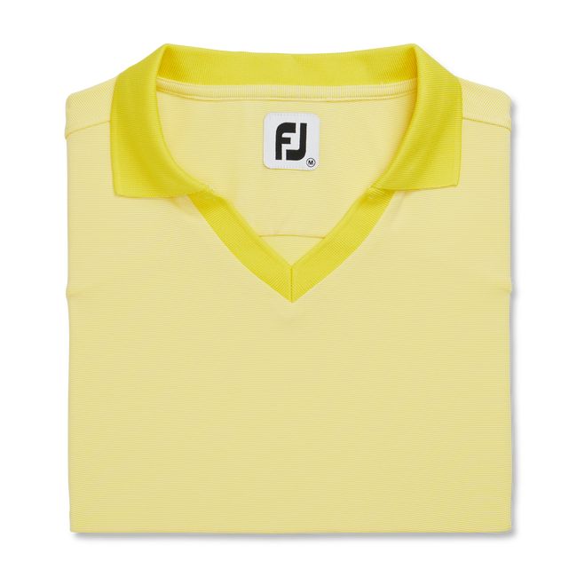 Camisas Footjoy End On End Open Collar Mujer Amarillo | NOJBGZU-82