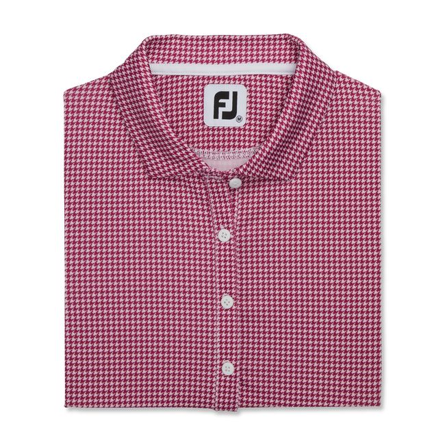 Camisas Footjoy Houndstooth Lisle Mujer Rosas | ZAGRIBC-13