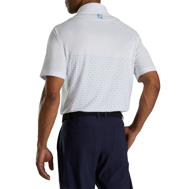 Camisas Footjoy Lisle Engineered Foulard Self Collar Hombre Blancas | OVWILDT-29