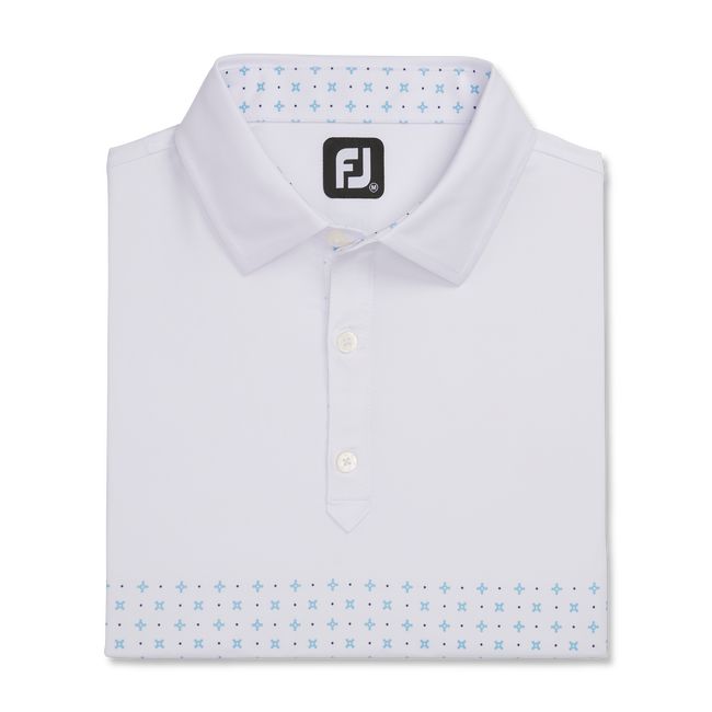 Camisas Footjoy Lisle Engineered Foulard Self Collar Hombre Blancas | OVWILDT-29