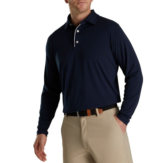 Camisas Footjoy Long Sleeve Sun Protection Hombre Negras | WQIHUMB-30