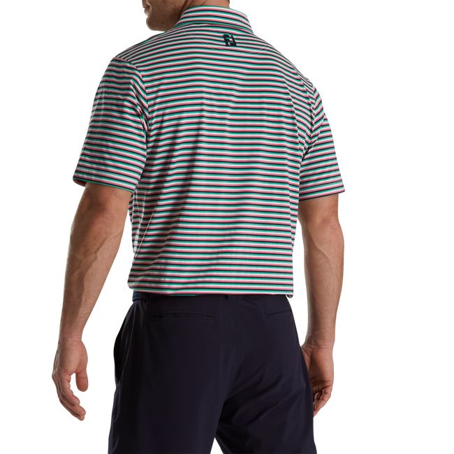 Camisas Footjoy Multi Stripe Lisle Self Collar Hombre Multicolor | JYHEZNK-37