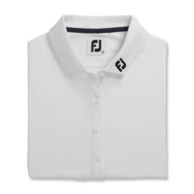 Camisas Footjoy Solid Lisle - Fj Tour Collar Mujer Blancas | IHFNBYL-57