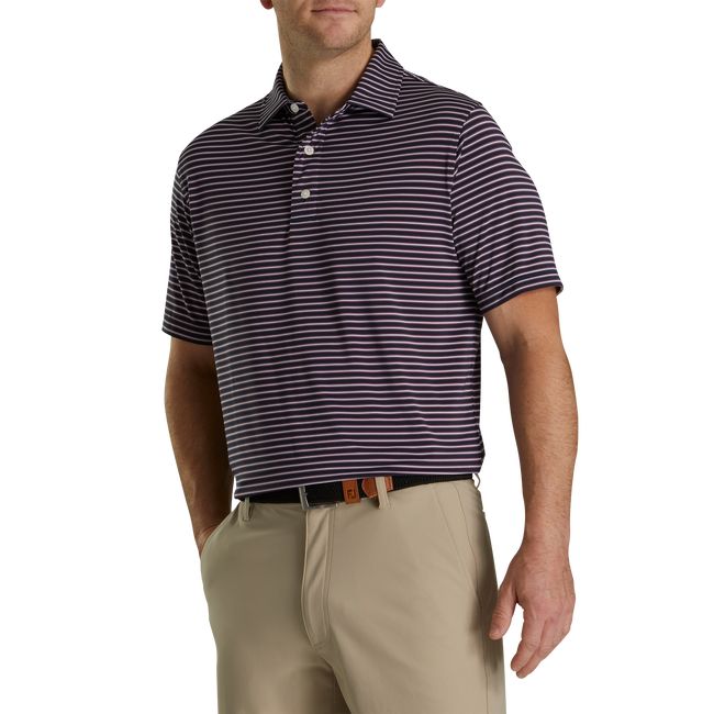 Camisas Footjoy Stretch Lisle Pinstripe Hombre Gris | APKRCHY-70