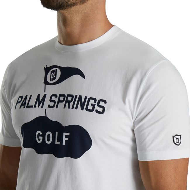 Camiseta Footjoy Estampadas Jersey Hombre Blancas | AQJNHTV-45