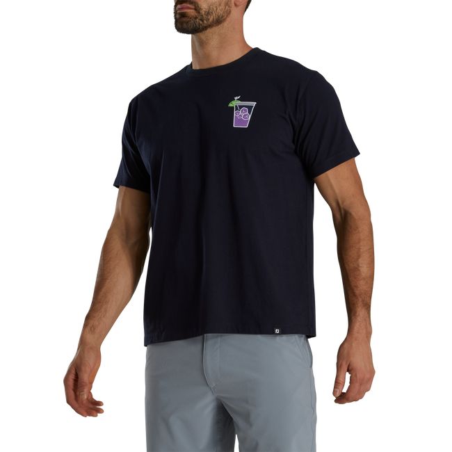 Camiseta Footjoy Transfusion Estampadas Hombre Negras | LTZJHON-57