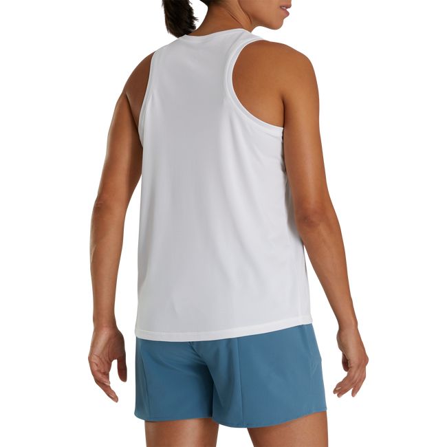 Camiseta Tirantes Footjoy Hypr Workout Mujer Blancas | OJIASCP-85