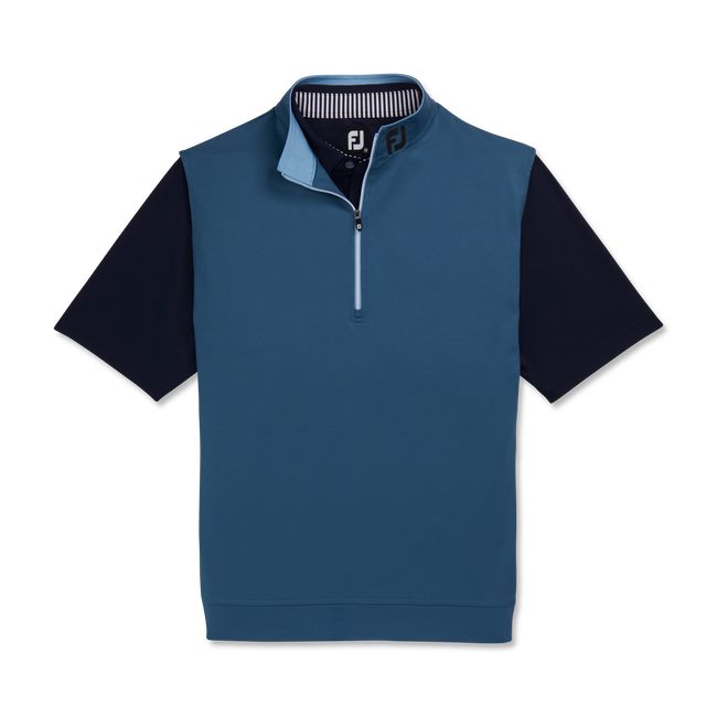 Chalecos Footjoy Half-Zip Jersey - Fj Tour Collar Hombre Negras Azules | JBIGXKW-50