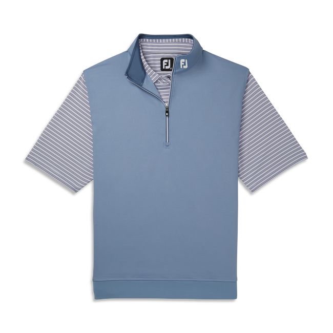 Chalecos Footjoy Half-Zip Jersey - Fj Tour Logo Hombre Azur | LWVKEMN-14