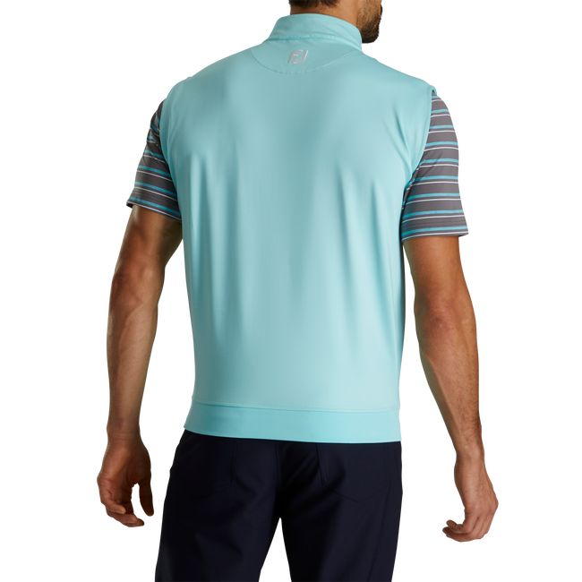 Chalecos Footjoy Half-Zip Jersey Hombre Turquesa | TLXJINC-54