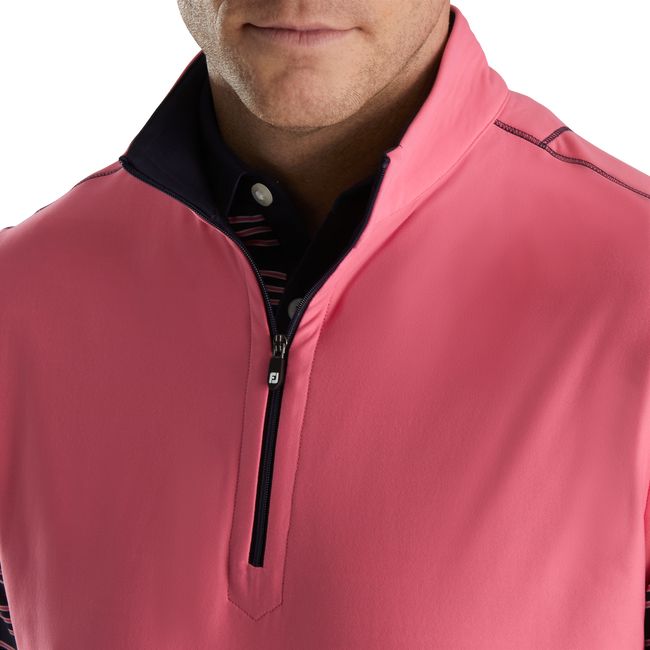 Chalecos Footjoy Quarter-Zip Brushed Back Hombre Rosas | EWYUORI-02