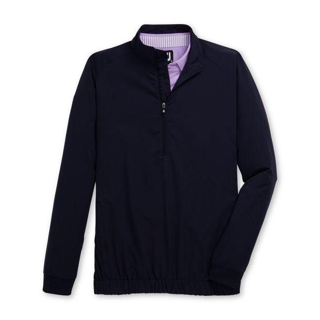 Chaquetas Footjoy Half-Zip Windshirt Hombre Azul Marino | NLGVQSM-34