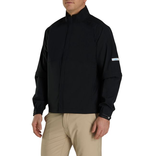 Chaquetas Footjoy HydroLite Zip-Off Sleeves Rain Hombre Negras | KXZMVJU-08