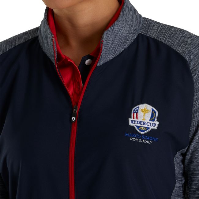 Chaquetas Footjoy Ryder Cup Full-Zip Híbrido Mujer Azul Marino | HICOUKA-75