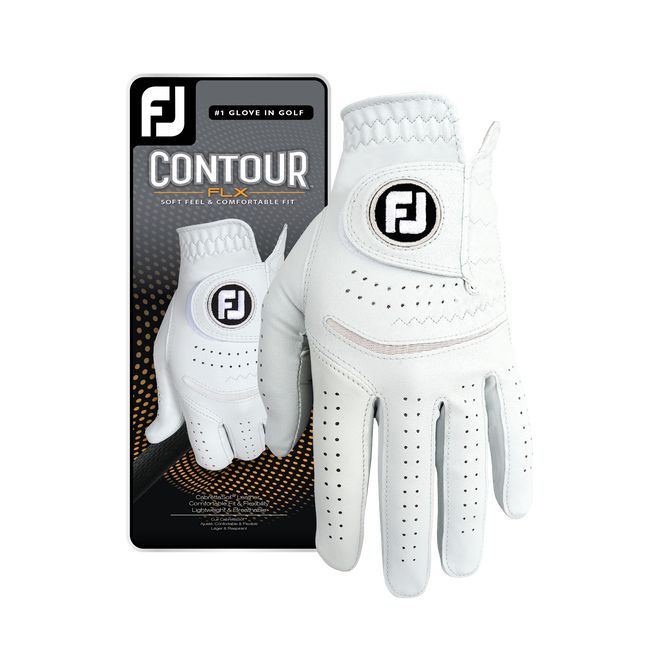 Guantes De Golf Footjoy Contour Flx Hombre Blancas | SXZNVMW-20