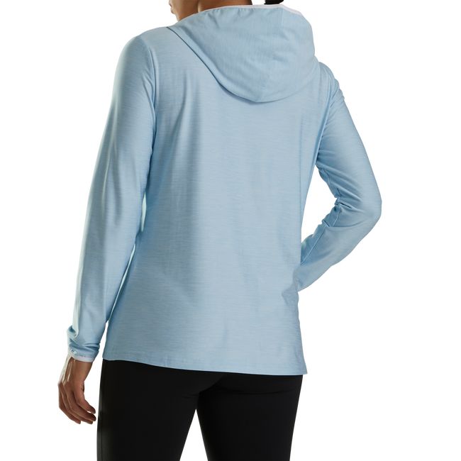 Hoodie Footjoy Full-Zip Spacedye Mujer Azules | TIONFQD-09