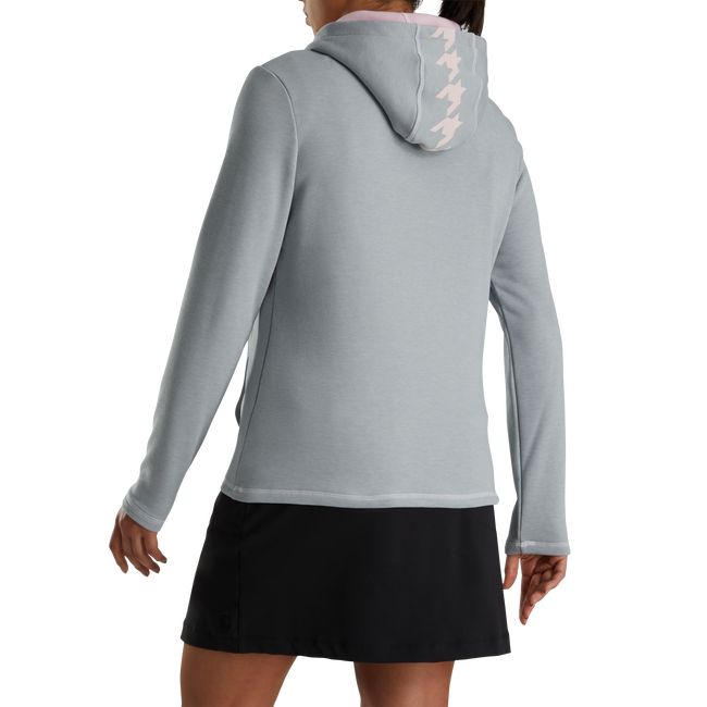 Hoodie Footjoy Half-Zip Mujer Gris | PHJXDBM-57