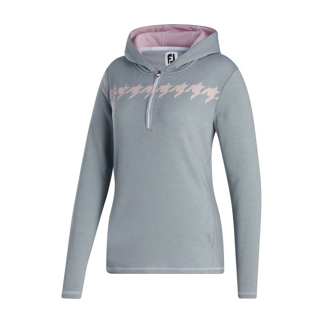 Hoodie Footjoy Half-Zip Mujer Gris | PHJXDBM-57