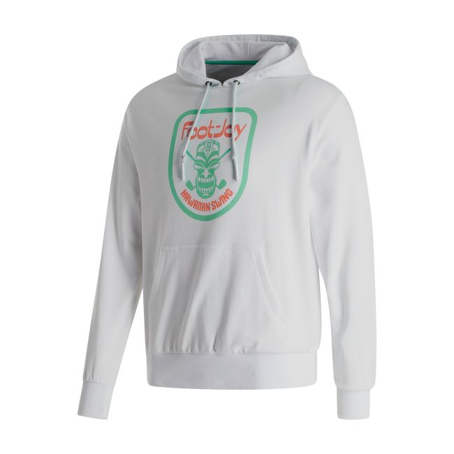 Hoodie Footjoy Tiki Estampadas Hombre Blancas | HPYAEIB-63