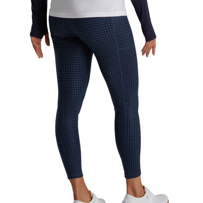 Leggins Footjoy Houndstooth Print Mujer Azul Marino | HTWQKLU-87