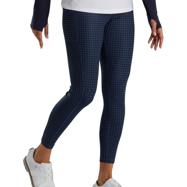 Leggins Footjoy Houndstooth Print Mujer Azul Marino | HTWQKLU-87