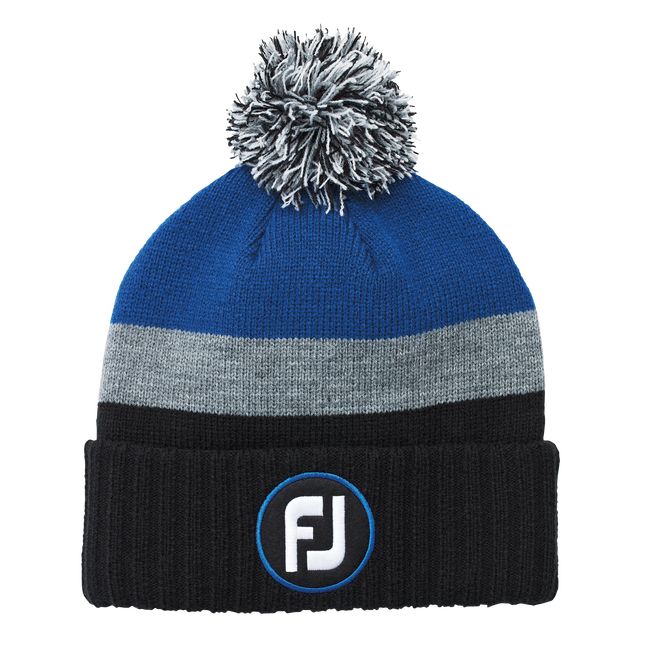 Sombreros Footjoy Pom Pom Knit Hombre Negras Azules | FVDBGZT-50