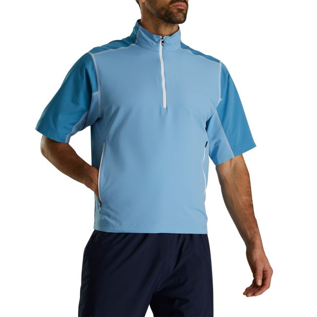 Sudaderas Footjoy Corta Sleeve Deporte Windshirt Hombre Azules | XACHKPQ-27