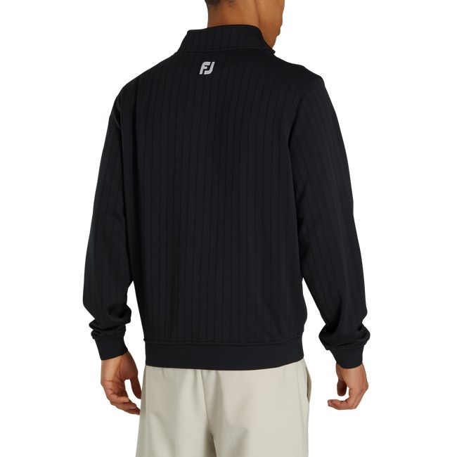 Sudaderas Footjoy Drop Needle Halfzip Gathered Cintura Hombre Negras | BREZOGV-76