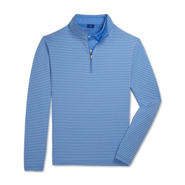 Sudaderas Footjoy French Terry Quarter-Zip Hombre Azules | TVZBMUI-23