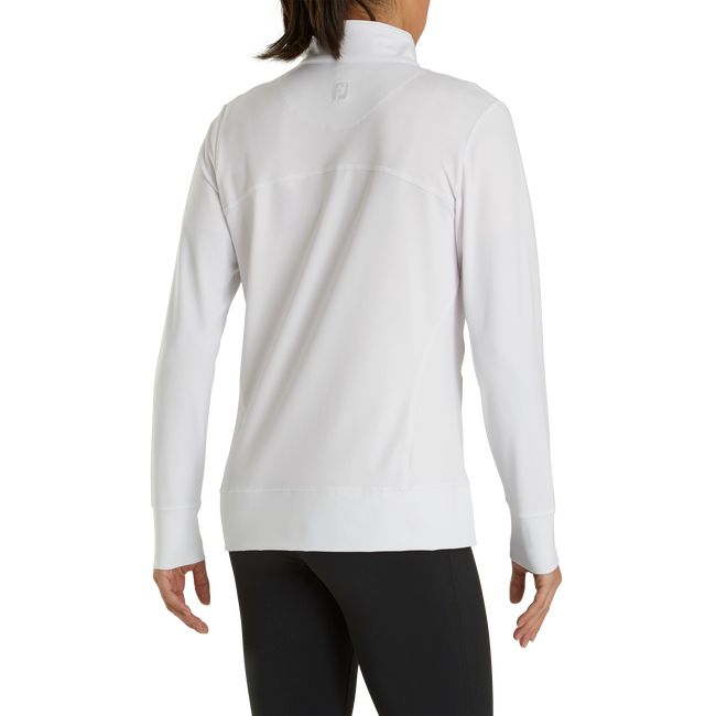 Sudaderas Footjoy Full-Zip Panel Pocket Mid Layer Mujer Blancas | YABCMZD-40