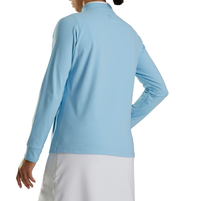 Sudaderas Footjoy Half-Zip Mid-Layer Mujer Azules | WNXSFJR-04