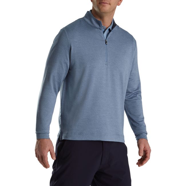 Sudaderas Footjoy Jacquard Texture Capa Intermedia Hombre Azules | CMOAVPB-05