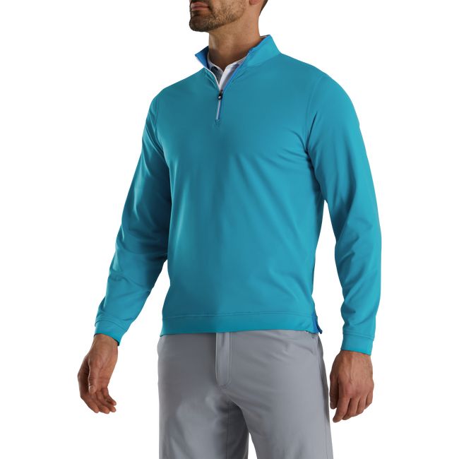 Sudaderas Footjoy Ligeros Quarter-Zip Hombre Turquesa | DBCVOUP-68