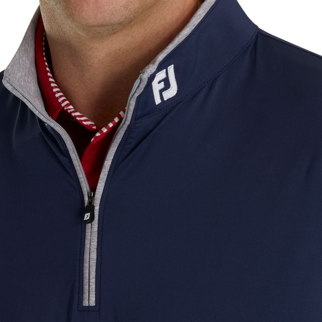 Sudaderas Footjoy Ligeros Solid Mid-Layer - Fj Tour Logo Hombre Azul Marino | AXKLMYH-56