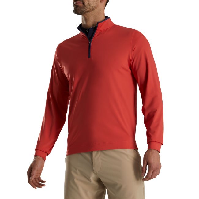 Sudaderas Footjoy Ligeros Solid Mid-Layer Hombre Rojas | POCISGY-56