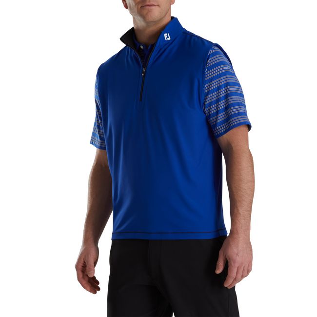 Sudaderas Footjoy Quarter-Zip Brushed Back - Fj Tour Logo Hombre Azules Oscuro | NEGHQFP-26