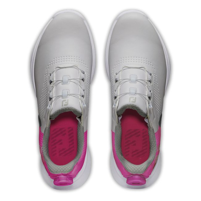 Zapatillas Footjoy Fj Fuel Boa Mujer Gris Rosas | CSMRODK-94