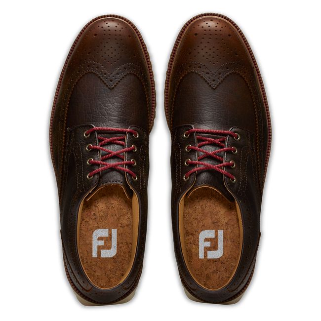 Zapatos Golf Con Pinchos Footjoy Club Casuals Wing Tip Hombre Marrones | MSRNCAX-93