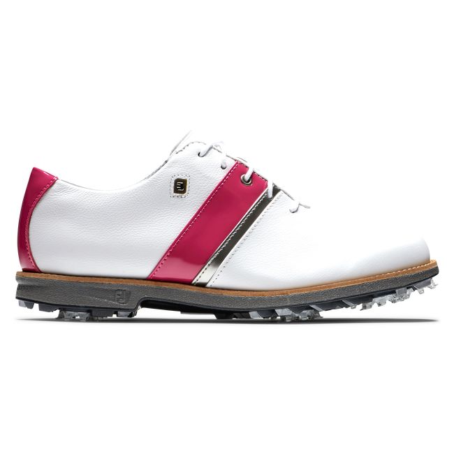 Zapatos Golf Con Pinchos Footjoy MyJoys Premiere Series - Traditional Mujer Blancas Fucsia | SDUMCKZ-49