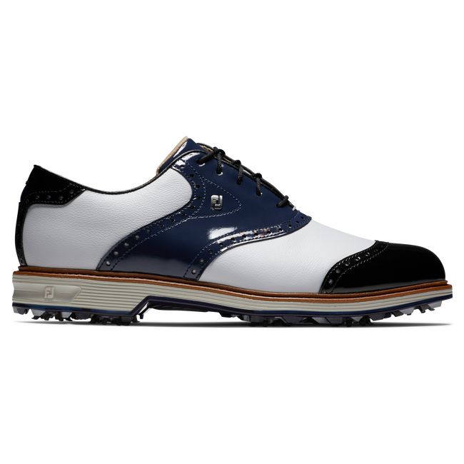 Zapatos Golf Con Pinchos Footjoy Premiere Series – Wilcox Hombre Blancas Azul Marino Negras | QYHDKSA-67