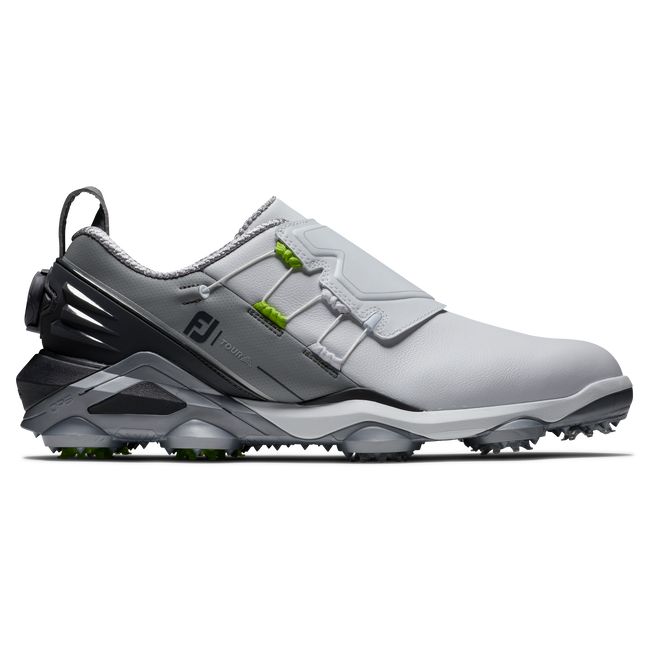 Zapatos Golf Con Pinchos Footjoy Tour Alpha Boa Hombre Blancas Gris | IKDWZAB-14